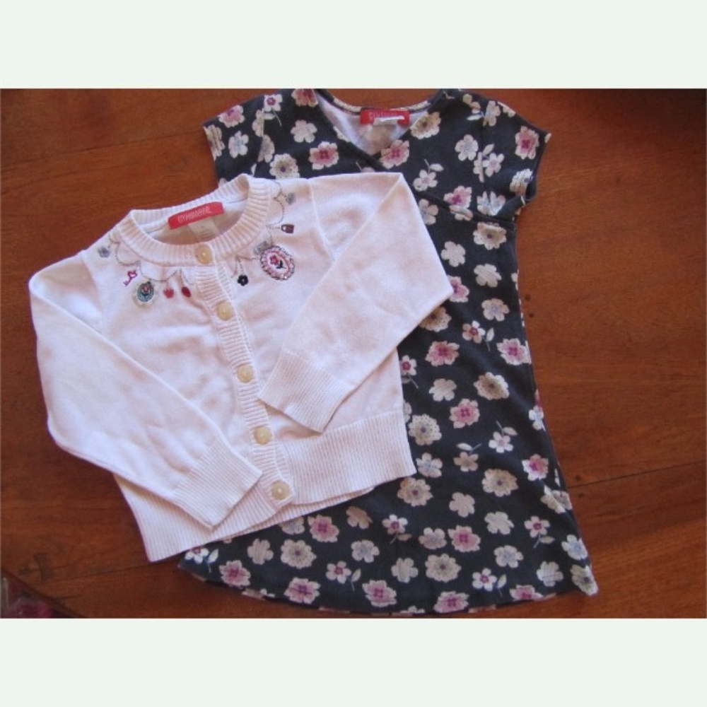 Gymboree Chelsea Girl Cardigan Sweater Dress 5